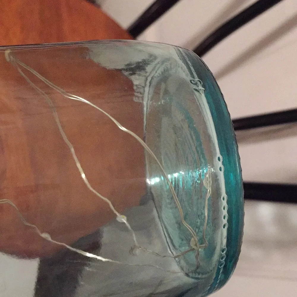 Irish wine bottle lantern